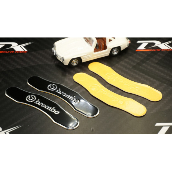 Brembo Logo Kaliper Üstü 3M 3D Metal Logo Arma Amblem Seti - 7