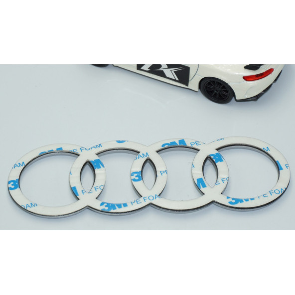 DK Tuning Motor Kapağı Gri Amblem Logosu Audi İle Uyumlu - 6