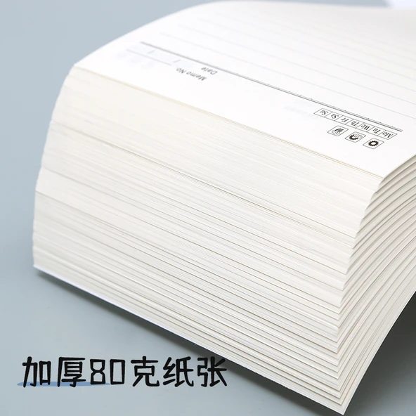 9 Delik Sırtı Açık Kağıt Yenileme - A6 Boş Deri, 1 Paket - Resim 2