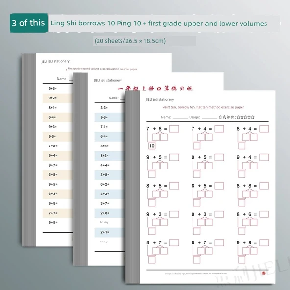 Matematik Çalışma Kitabı - 3 Kitap, 2790 Soru ile Topla ve Ödünç Al