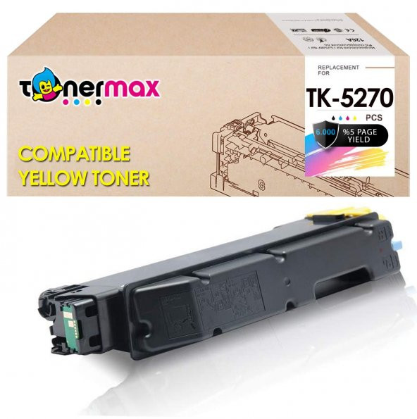 Kyocera TK-5270 Muadil Toner Sarı / Ecosys M6230 / M6630 / P6230