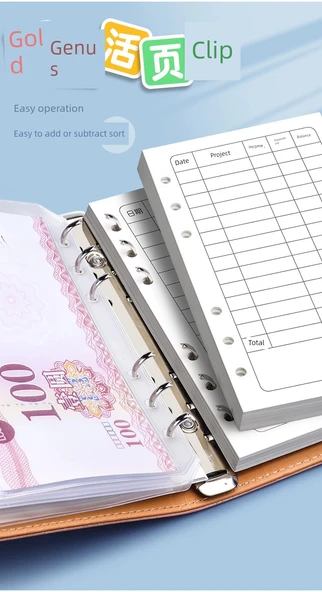 A6 Aile Finans Defteri - Para Tasarrufu Seti - Gri Mavi (Finans Kaplanı) - 10