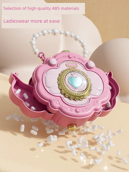 Kızlar Sihirli Çıkartma Kitabı DIY Elbise Yapma Makinesi - Pembe Lüks Set - 273 Parça - 6