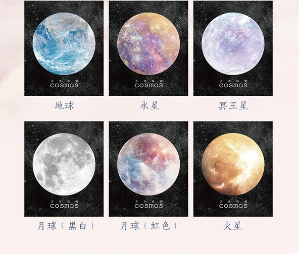 Gökyüzü Gözlem Gezegen Yapışkan Notlar - Pluto - Resim 10