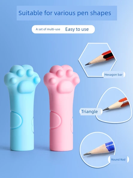 Silikon Kalem Ucu Uzatıcı Koruyucu Kapağı - [30 Paket] Karikatür / Yumuşak Silikon - Resim 4