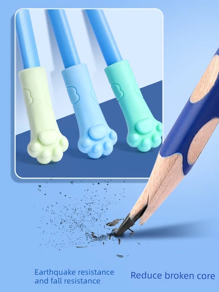 Silikon Kalem Ucu Uzatıcı Koruyucu Kapağı - [30 Paket] Karikatür / Yumuşak Silikon - Resim 3