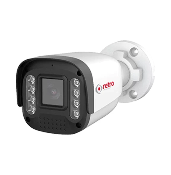 Retro RT-AB1208 2mp 2.8mm Sabit Lens 8 Led FullColor Gece Renkli IR Bullet AHD Kamera