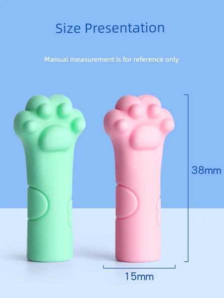 Silikon Kalem Ucu Uzatıcı Koruyucu Kapağı - [30 Paket] Karikatür / Yumuşak Silikon - Resim 6