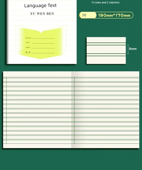 İlkokul Öğrenci Çalışma Defteri - 40 Paket - İngilizce + Matematik - Kalın 30 Sayfa - 1 Jel Kalem Dahil - Resim 12