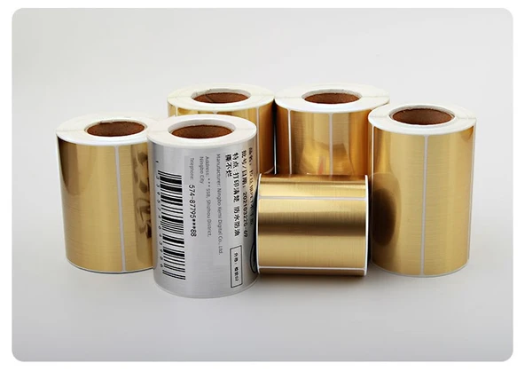 Fırçalı Altın/Gümüş PET Etiket Kağıdı - 80*40mm - 1000 Yaprak - Zhang Heng Versiyonu Tel Çizim Gümüş - Resim 9