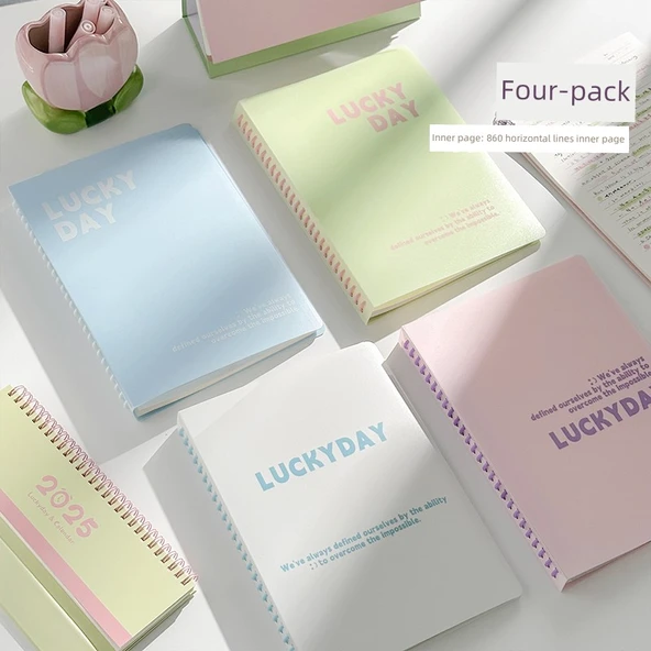 B5 Çıkarılabilir Spiral Defter - Dörtlü Paket (Aile Fotoğrafı)