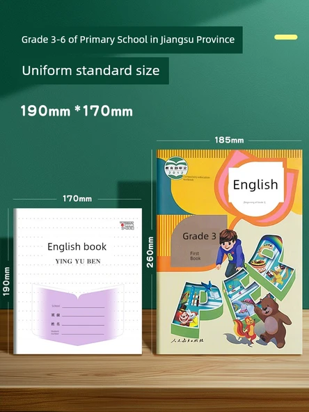 İlkokul Öğrenci Çalışma Defteri - 40 Paket - İngilizce + Matematik - Kalın 30 Sayfa - 1 Jel Kalem Dahil - Resim 3