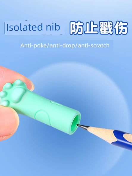 Silikon Kalem Ucu Uzatıcı Koruyucu Kapağı - [30 Paket] Karikatür / Yumuşak Silikon - Resim 5