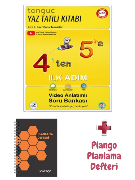 4'ten 5'e Hazırlık Kitabı - Bal Peteği Planlama Defteri - Tonguç Yayınları
