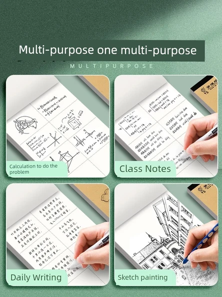 Kalınlaştırılmış Kağıt Defteri - 3 Kopya Bölümlü 150 Sayfa 300 Sayfa - Resim 6