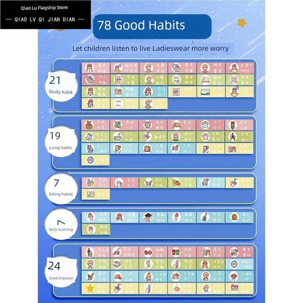 Çocuklar İçin Ödül Tablosu Çıkartmaları - Pembe - 10'lu - Yarı Yıl - Resim 3