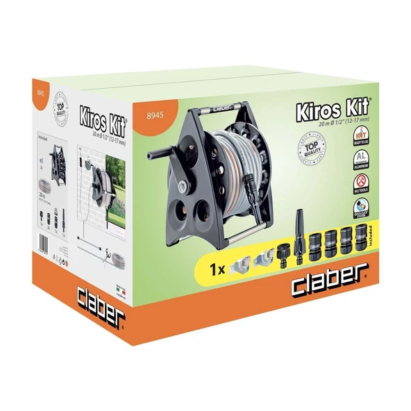 Claber 8945 Kiros Kit Hortum Makarası - 2