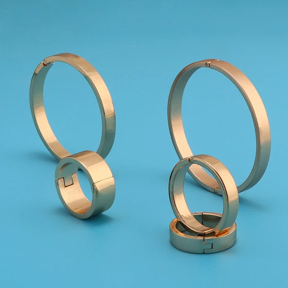 Metal Takvim Klasör Halkaları - Açık Altın 20mm İç Çap 10mm Genişlik (20 Paket) - 3