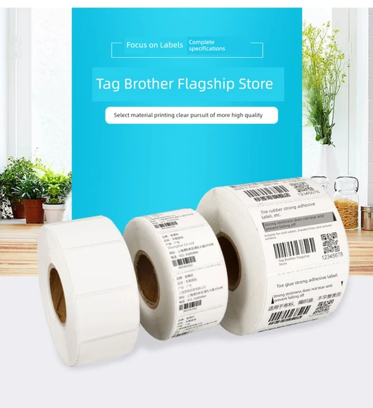 Yüksek Yapışkanlı Lastik Etiketi - 70x30mm - 1000 Adet Bakır Plaka - Resim 7