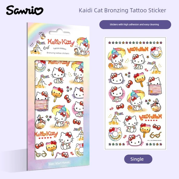 Sanrio Çocuklar için Çıkarılabilir Karikatür Çıkartmalar - Hello Kitty - Tek Set - Bronzaj