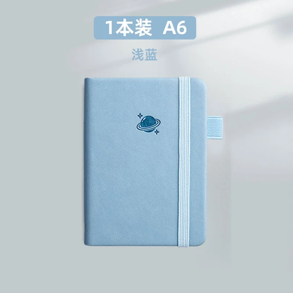 A6 Mini İngilizce Defter - Haki (Açık Mavi)
