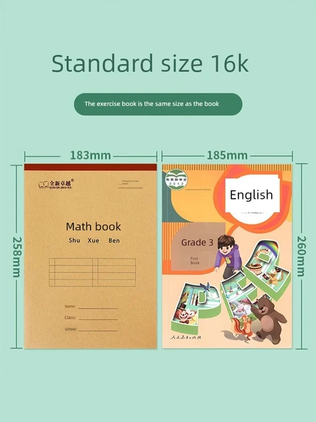 16K Matematik Çalışma Defteri - [10] İngilizce 16K Kalınlaştırılmış - Resim 4