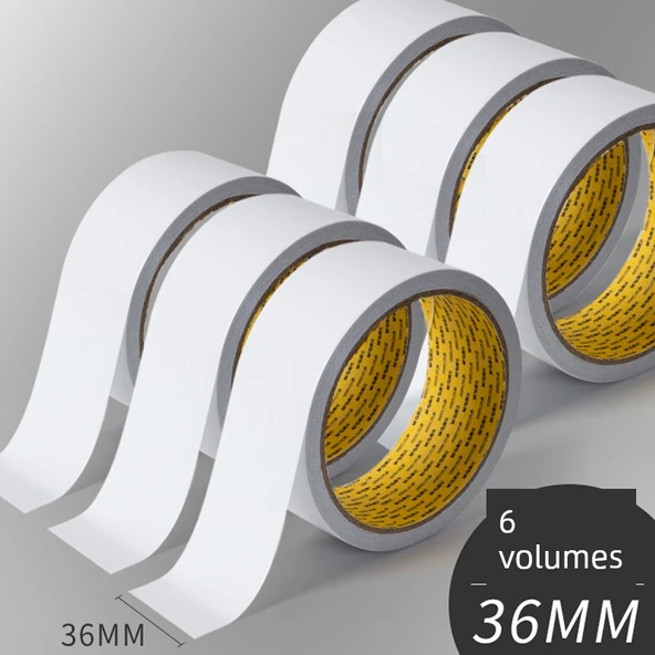 Çift Taraflı Yapışkan Bant - 36mm * 10y [6 Rulo]