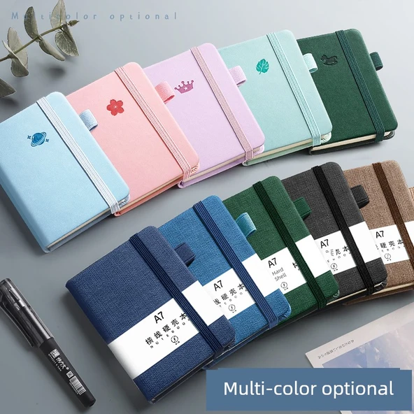 A7 Mini İngilizce Defter - Gümüş (Koyu Yeşil) - 3