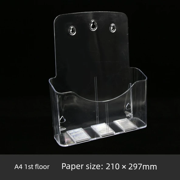 A4 Tek Katmanlı Akrilik Veri Rafı - A4 Kağıt 210*297mm - Model 1