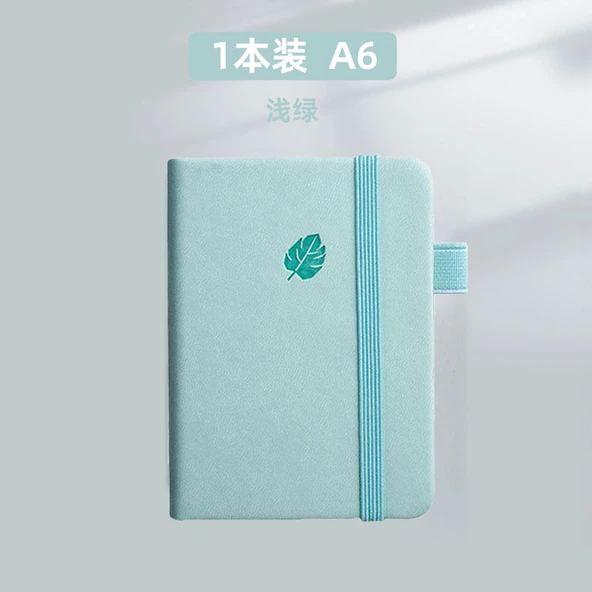 A6 Mini İngilizce Defter - Zencefil Sarısı (Açık Yeşil)