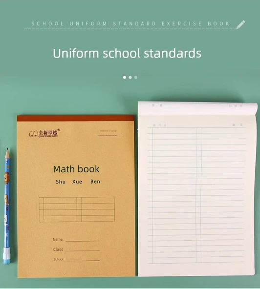 16K Matematik Çalışma Defteri - [10] İngilizce 16K Kalınlaştırılmış - Resim 8