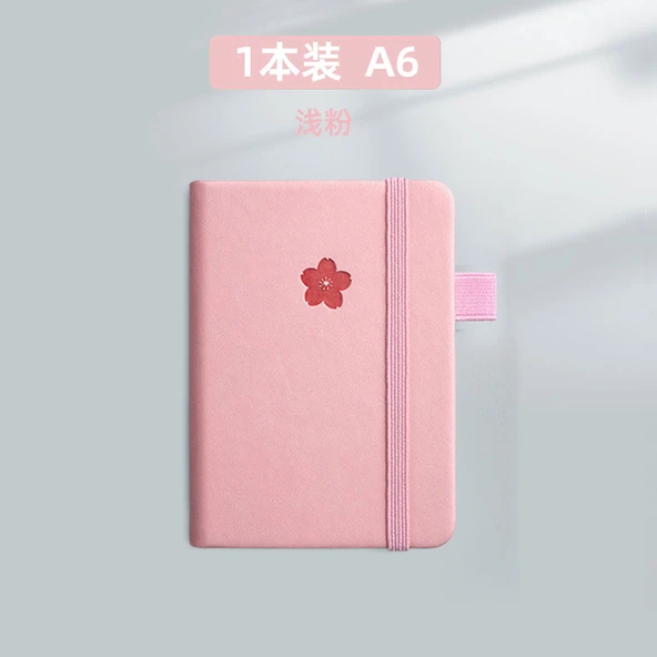 A6 Mini İngilizce Defter - Kayısı (Açık Pudra)