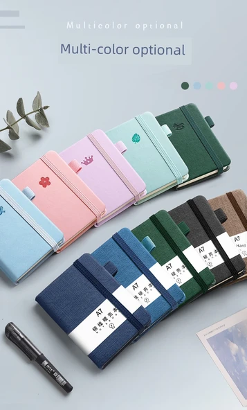 A7 Mini İngilizce Defter - Açık Mor [2 Paket] - Cep Kalemli - 8