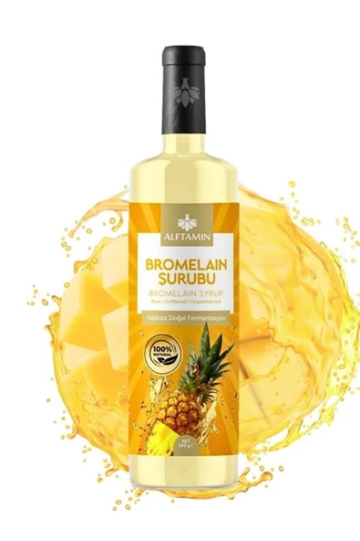 ALFTAMİN Bromelain Ananas Içeren Detox Şurubu Bromelain Detox L-carnitin Içeren Detox Şurubu 250 ml