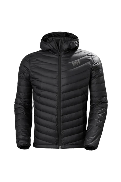 Hooded Down Hybrid Insulator Erkek Kapişonlu Outdoor Mont Siyah HHA.63007HHA.991