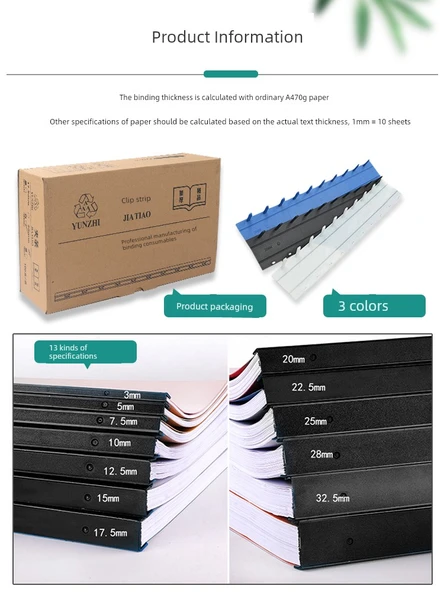 A4 Bağlama Klipsi - 17.5mm Mavi 100 Adet - 175 Sayfa Kapasitesi - Resim 4