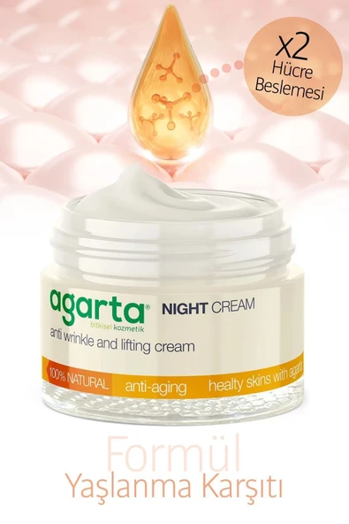 Asır Hekim Doğal Yaşlandırma Karşıtı Anti Age Gece Kremi 50 ml