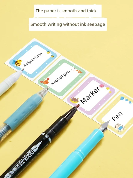 Etiket Yapıştırıcı - İlkokul Tavsiyeli Sınıf Adı Yapıştır + 10 Mavi Kuru Kalem - Resim 4