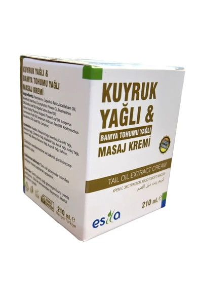 ESİLA Esila Kuyruk Yağlı Bamya Tohumlu Masaj Kremi 210 ml - 2