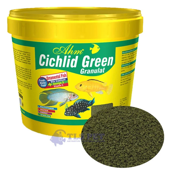 Ahm Cichlid Green Granulat - Ciklet Granül Balık Yemi 250 gr (Açık)