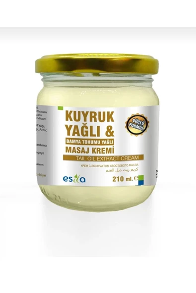 ESİLA Esila Kuyruk Yağlı Bamya Tohumlu Masaj Kremi 210 ml - 3