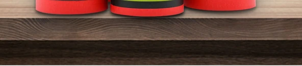 Renkli Maskeleme Bandı - 30mm x 20m, 3 Rulo - Kırmızı - Resim 7