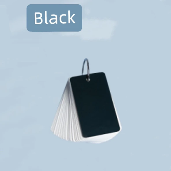 Minimalist Boş İngilizce Kelime Defteri - Siyah