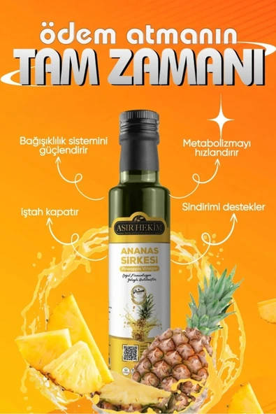 Asır Hekim Ananas Sirkesi Doğal Fermantasyon Natural 500 ml - 2