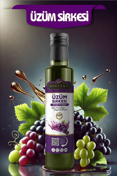 Asır Hekim Üzüm Sirkesi Doğal Fermantasyon Natural 500 ml