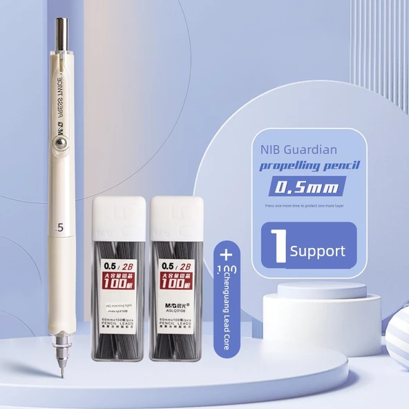 Mekanik Kalem - 0.5mm - 1 Adet + 200 2B Refill - B Refill