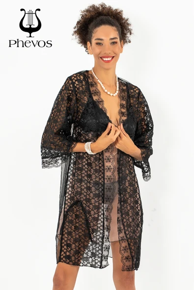 Phevos 3'lü Gecelik ve Sabahlık Takımı-3814 - 10