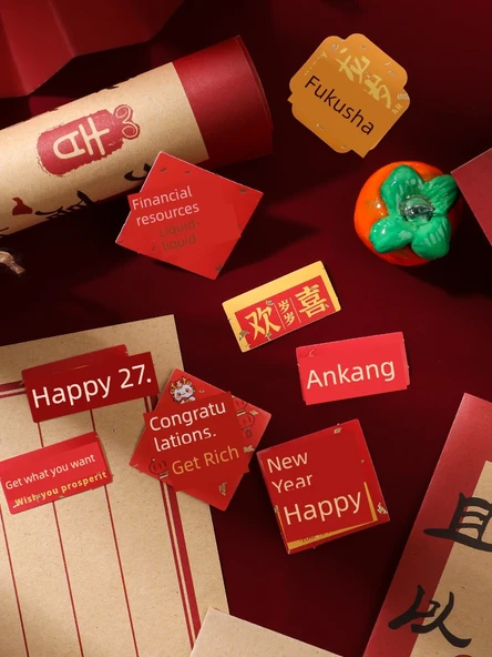 Retro Tarzı Mektup Yazım Kağıdı ve Zarf Seti - Shunsui [5 Zarf + 5 Yazım Kağıdı + 6 Mühürleme Stickerı + 1 Kenevir İpi] 1 Paket - 6