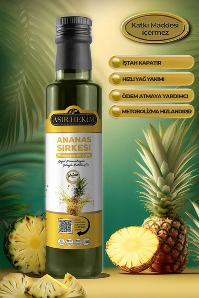 Asır Hekim Ananas Sirkesi Doğal Fermantasyon Natural 500 ml - 3