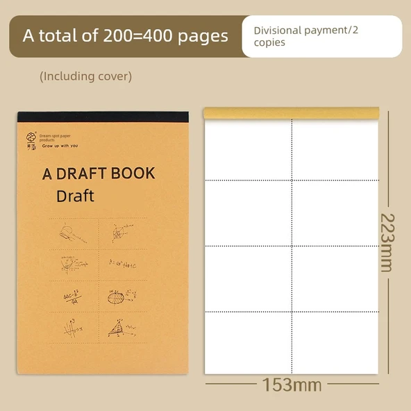 Toptan Karbon Kağıdı - 2 Paket/Bölmeli/200 Sayfa